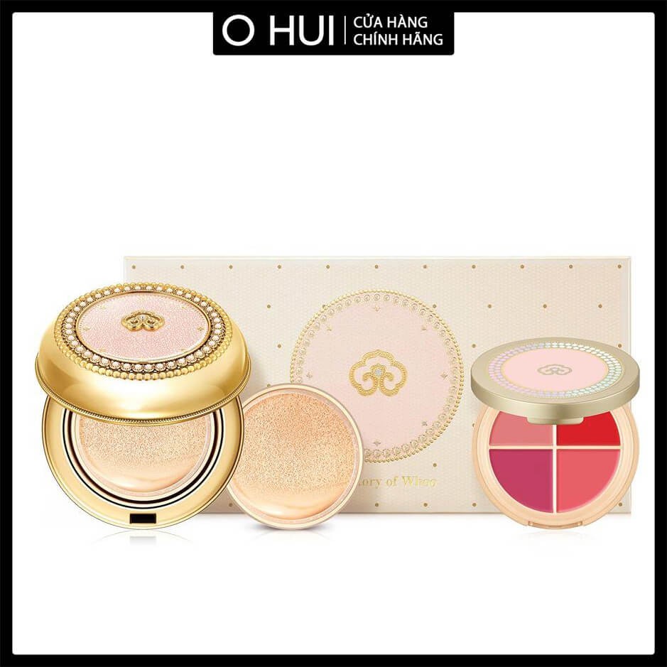 Phấn Nước Trang Điểm Ngừa Lão Hóa History Of Whoo Gongjinhyang Mi Luxury Golden Cushion SPF50+/PA+++ 30g - Kèm Bảng Son