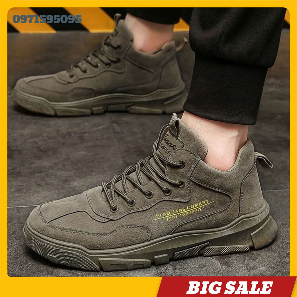 Giày Nam Da Lộn Xám ⚜️FREESHIP⚜️ Giày Nam Da Lộn Cao Cấp [ Hàng Độc Nhập Khẩu]- Bảo Hành Dài - SNK510 Màu Vàng Bò