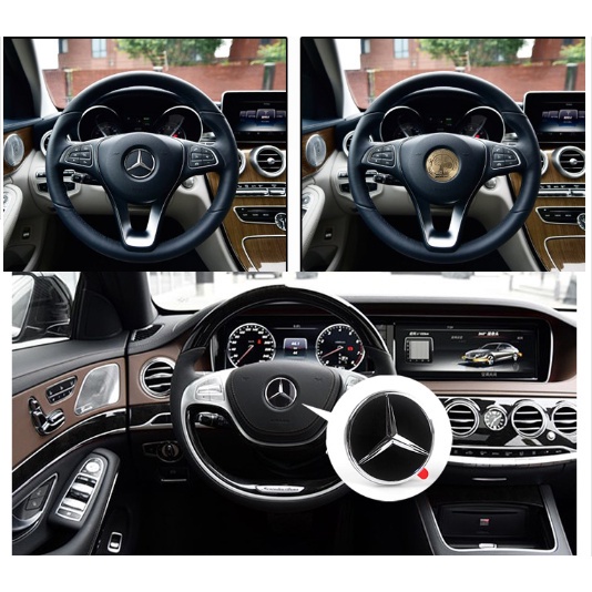 Logo Trang Trí Vô Lăng Xe Hơi mercedes-benz s-class / s450 / glc200l / e300