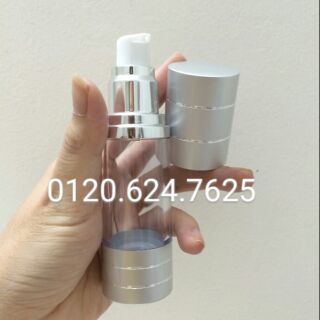 Chai nhựa bạc vòi ấn hút chân không F23