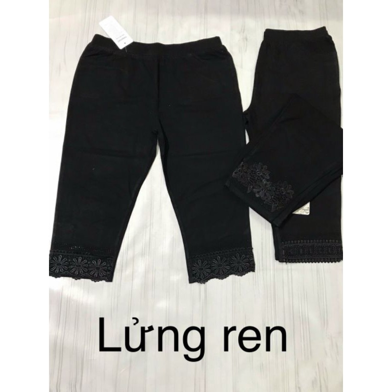 Quần Lửng Thun Cotton Nữ Qua Gối Mặc Nhà Hàng VNXK ĐỦ Size Đủ Mẫu