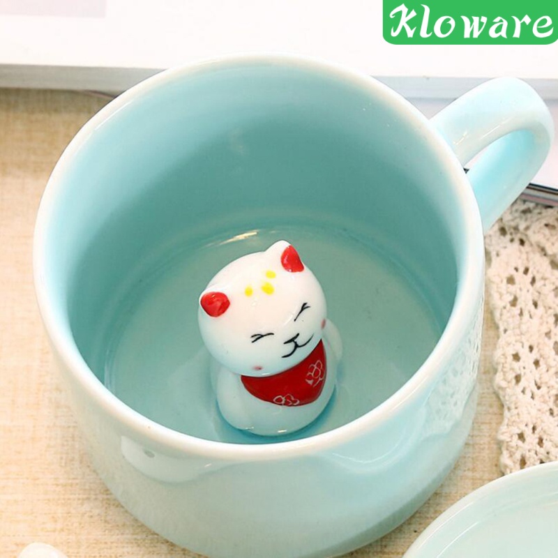 Cốc Sứ Uống Trà / Cà Phê / Sữa Họa Tiết Hoạt In Hình Động Vật Hoạt Hình 3d Dành Cho Nam Và Nữ