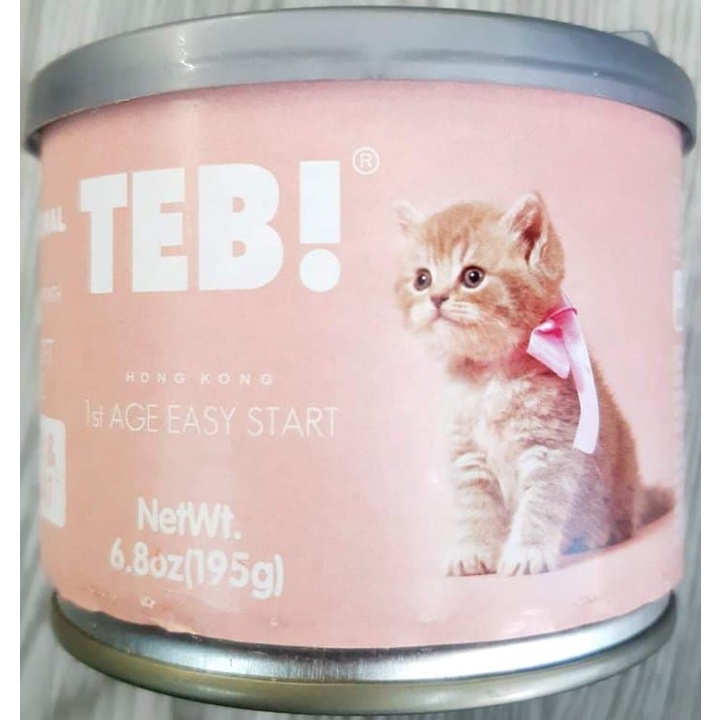 Pate cho mèo TEB! lon 195g