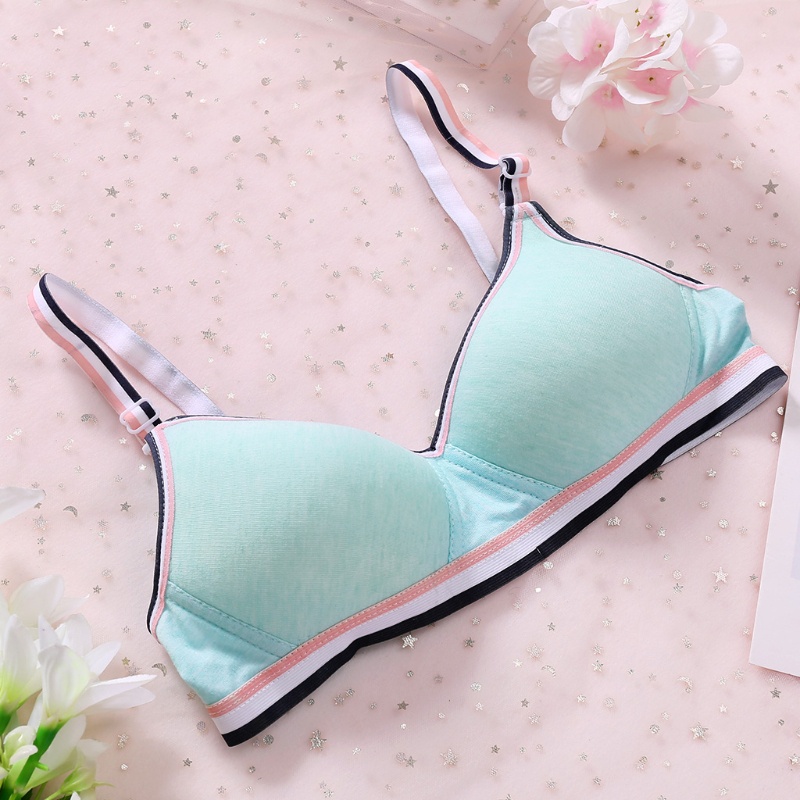 Áo Ngực Thể Thao Không Gọng Có Mút Đệm Cho Nữ 12-18 Tuổi