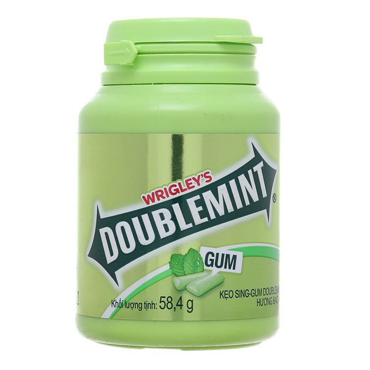 Kẹo Singum Doublemint Cool Hũ 58.4g - Giúp hơi thở luôn thơm mát