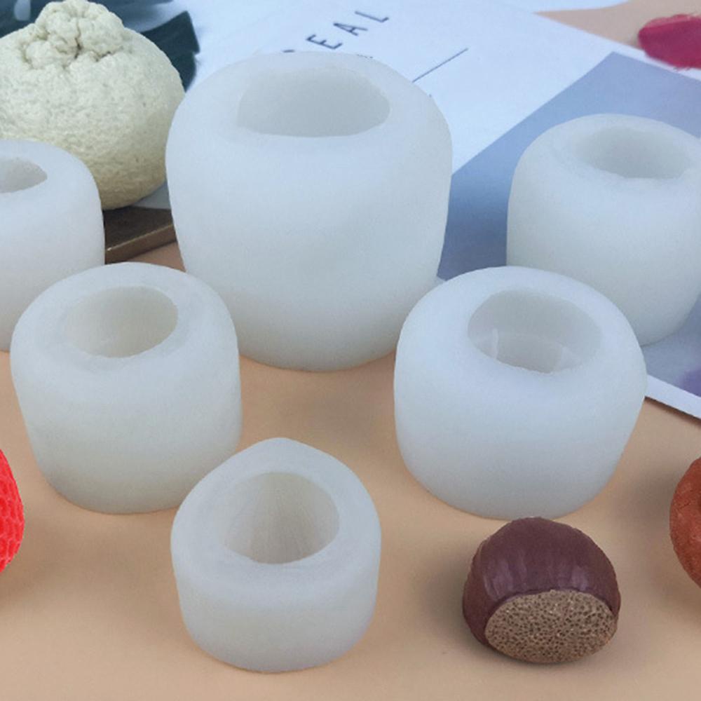 Khuôn Silicone Làm Nến / Xà Phòng Hình Trái Cây 3D