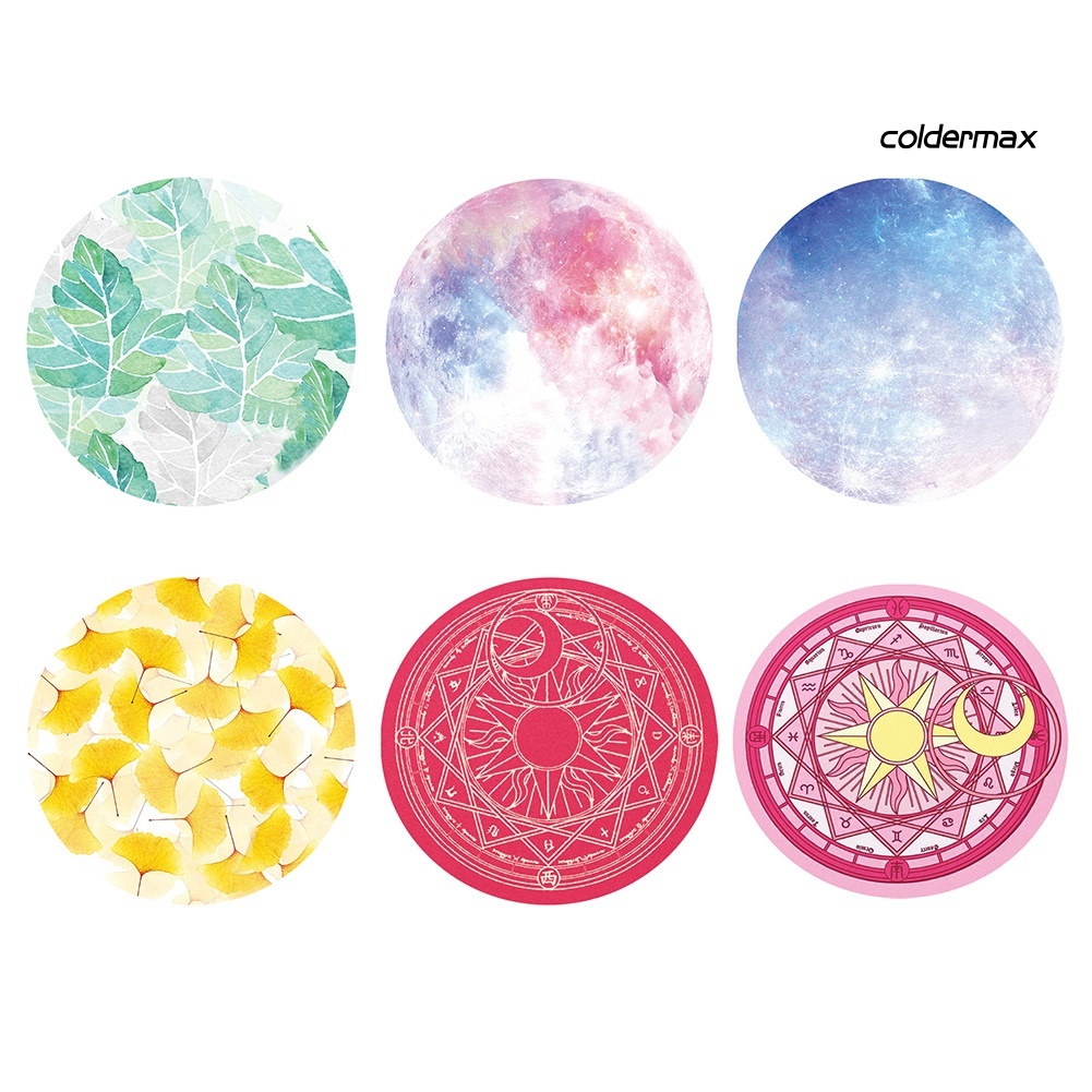 Set 1 / 5 Miếng Lót Chuột Chống Trượt Hình Mặt Trăng / Hành Tinh Độc Đáo