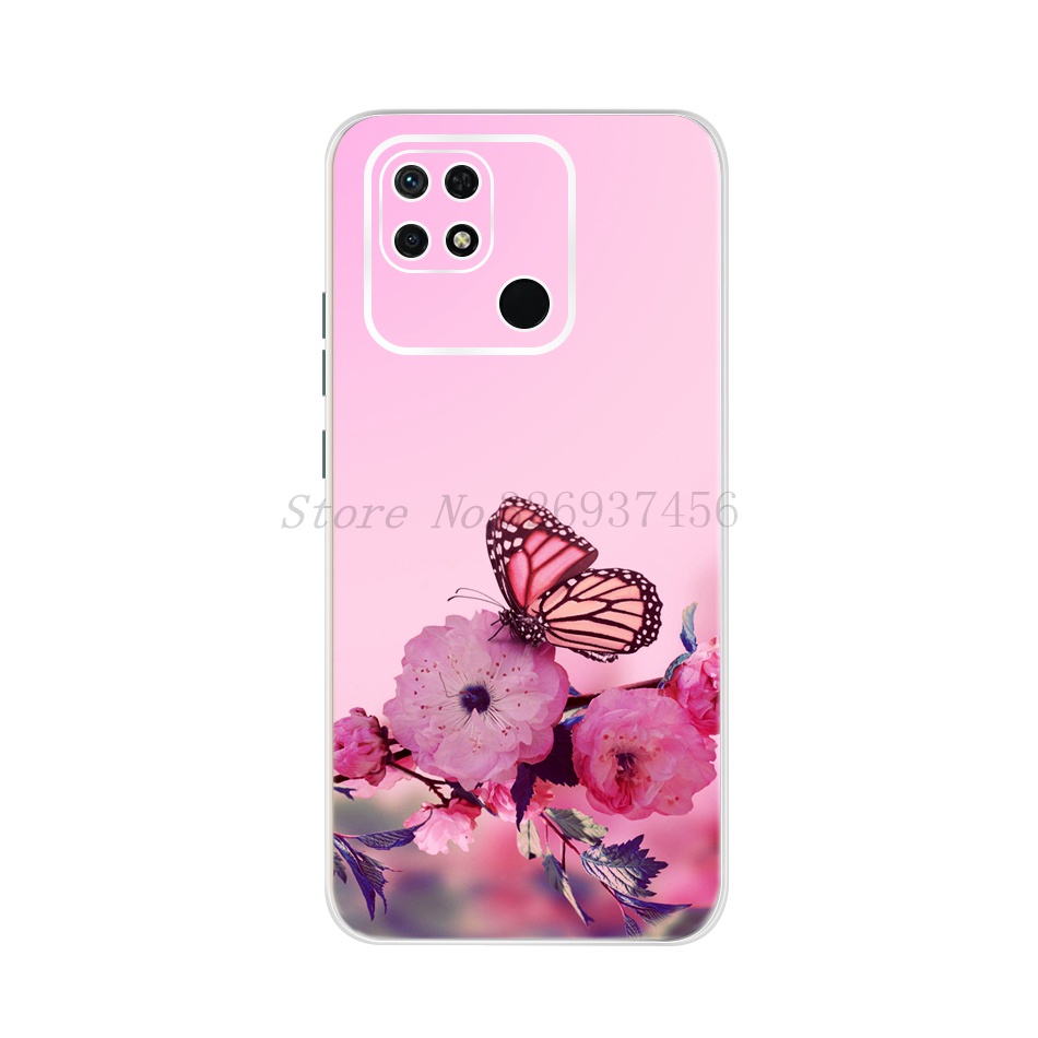 Ốp điện thoại mềm chống sốc in hình thời trang cho Xiaomi Redmi 10C 2022
