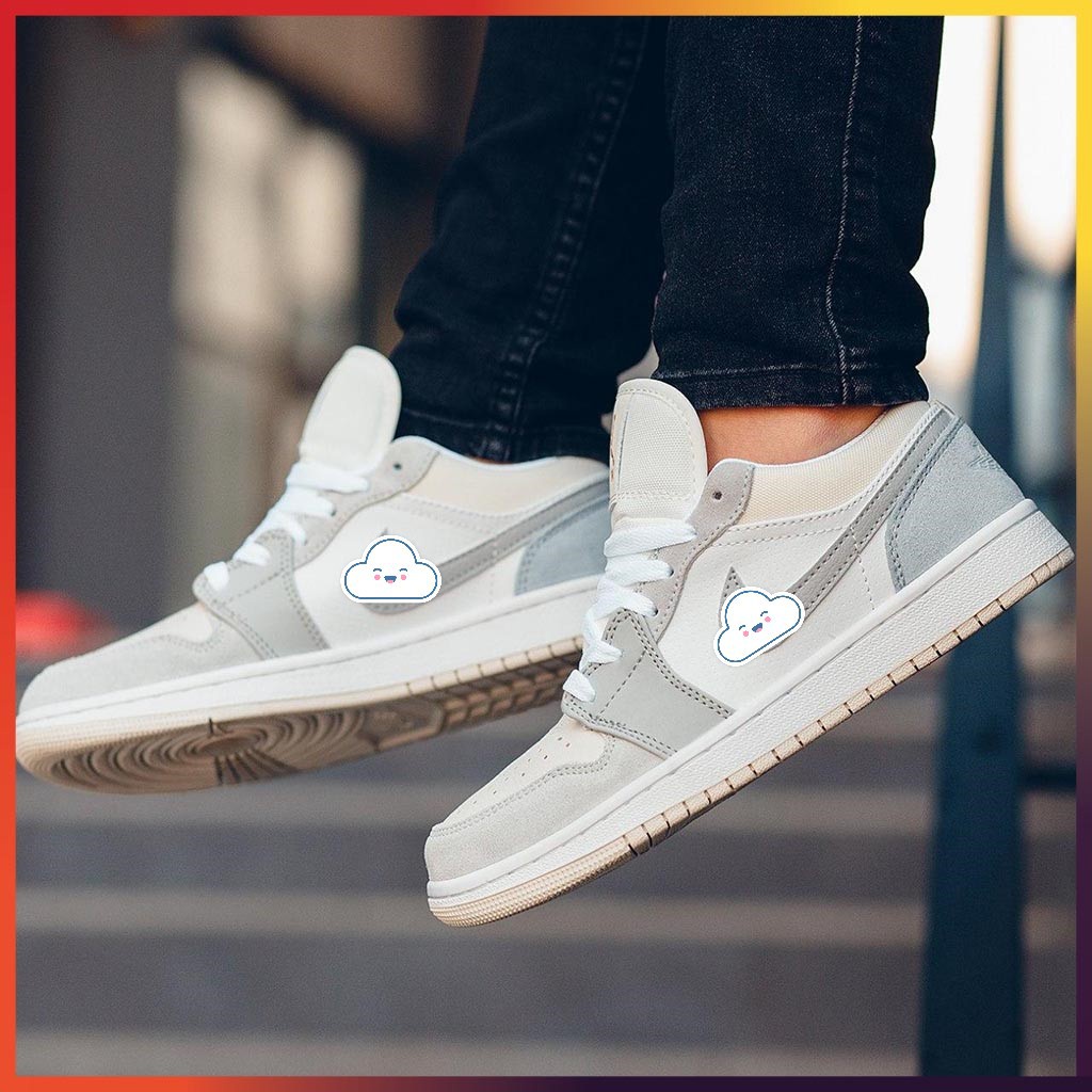 Giày thể thao nam nữ cao cấp full bill box, giày sneaker jordan Panda JD cổ thấp giá rẻ màu xám trắng cực sành điệu M23 | BigBuy360 - bigbuy360.vn