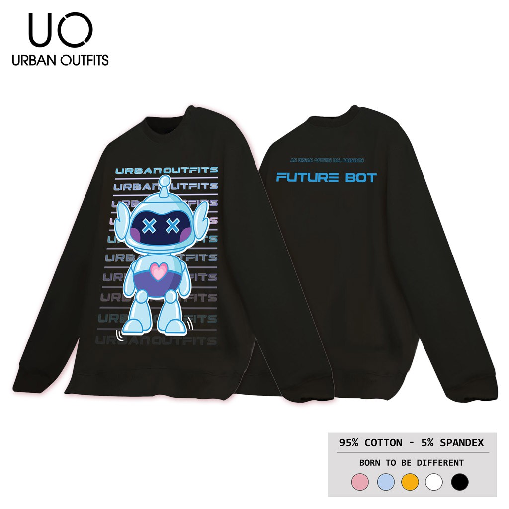 Áo Sweater Form Rộng Nam Nữ URBAN OUTFITS In FUTURE BOT SWO30 Thun Cotton Nỉ 4 Chiều Local Brand | BigBuy360 - bigbuy360.vn