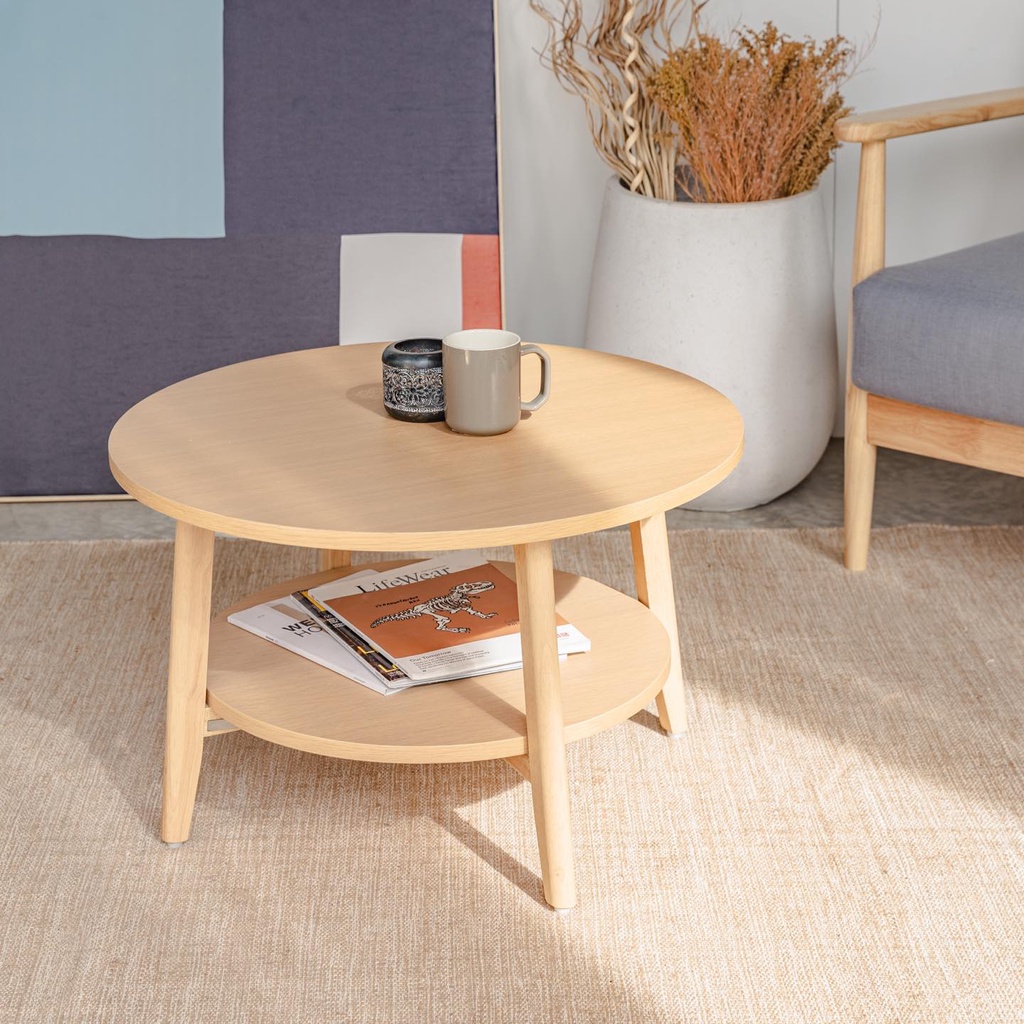 Bàn Sofa, Bàn Cafe, Bàn Trà Tròn Gỗ MOHO OSLO 901