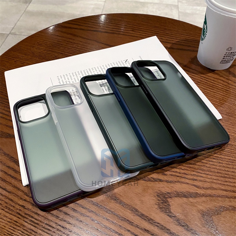 Ốp Điện Thoại Cứng Mặt Nhám Chống Dấu Vân Tay Cho iPhone 14 13 12 Pro Max 14 Plus