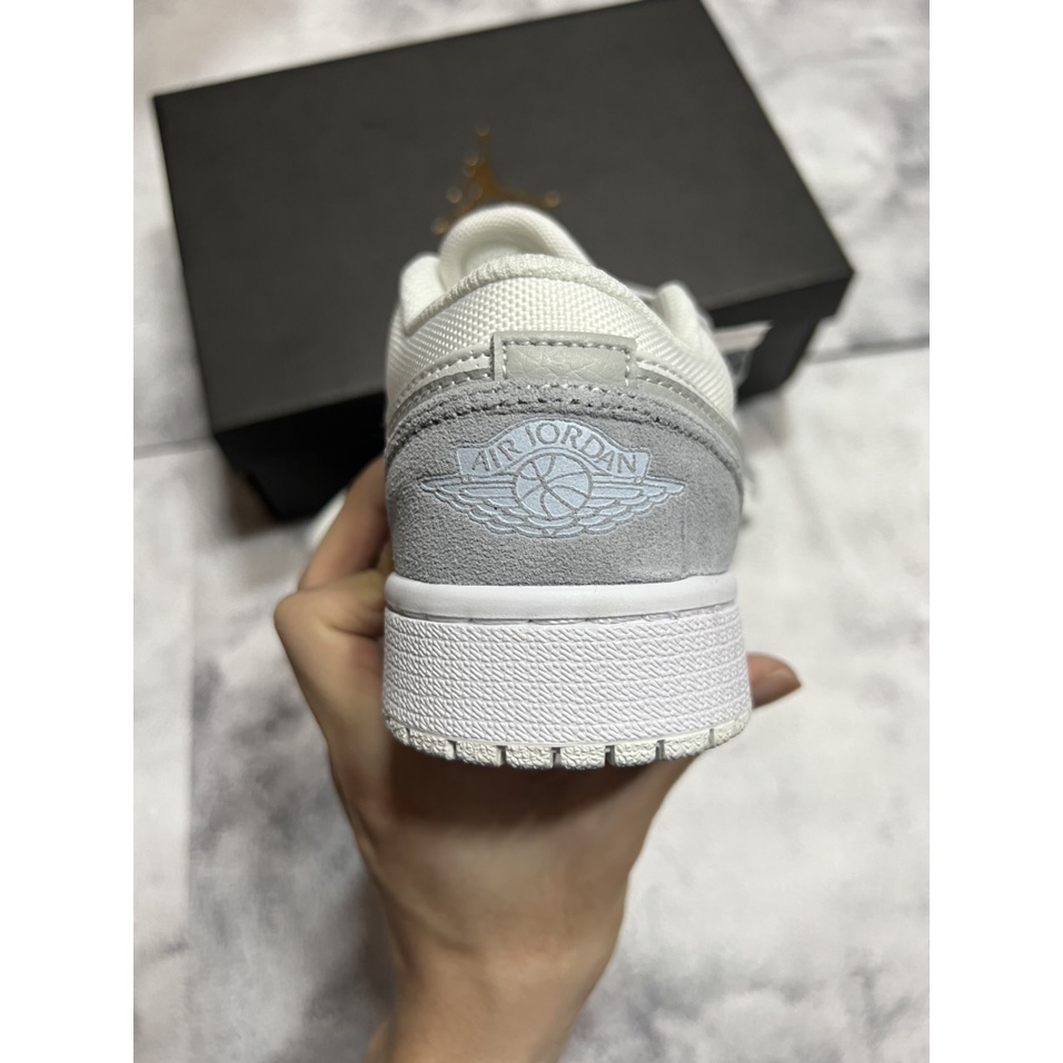 [KELLY SNEAKERS] Giày Thể Thao Jordan 1 Low Xám Xanh - Paris Cao Cấp (Ảnh thật + Hàng Sẵn)