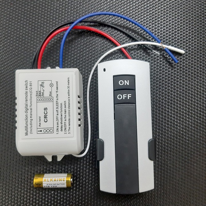 Công tắc điều khiển từ xa 1 cổng ra điều khiển 1 đèn hoặc 1 hệ thống đèn độc lập