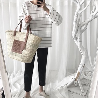 Áo Thun Sweater Kẻ Sọc Ngang( Hình Thật)