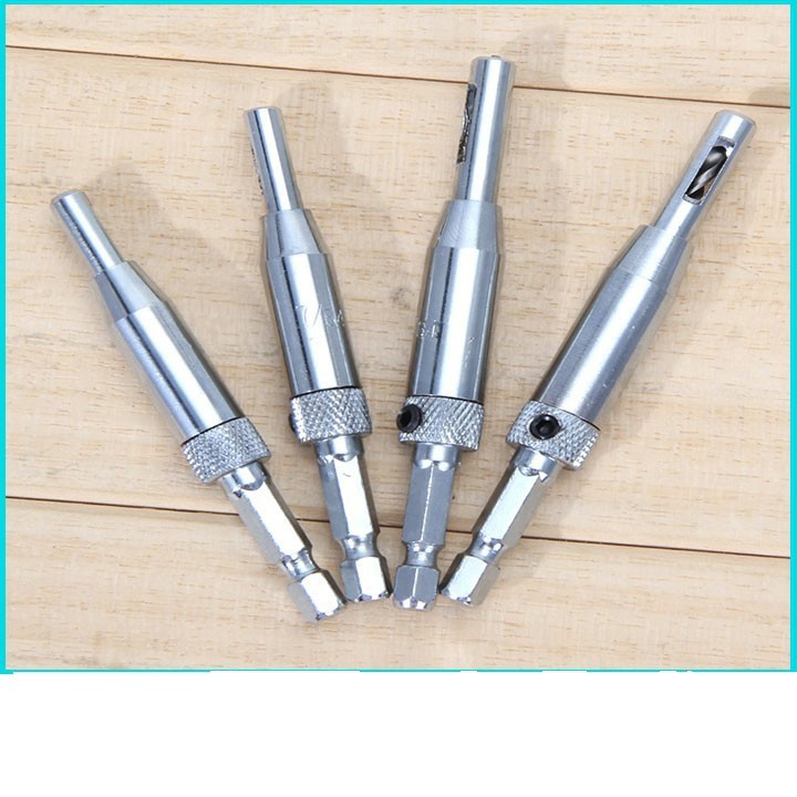 bộ 4 mũi khoan bản lề chuôi lục giác