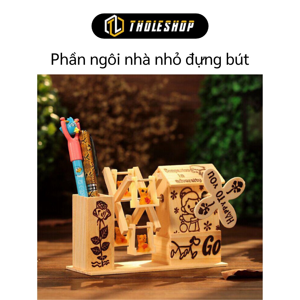 Hộp Đựng Bút - Hộp Nhạc Gỗ Trang Trí Để Bàn Học, Nhiều Họa Tiết 4624