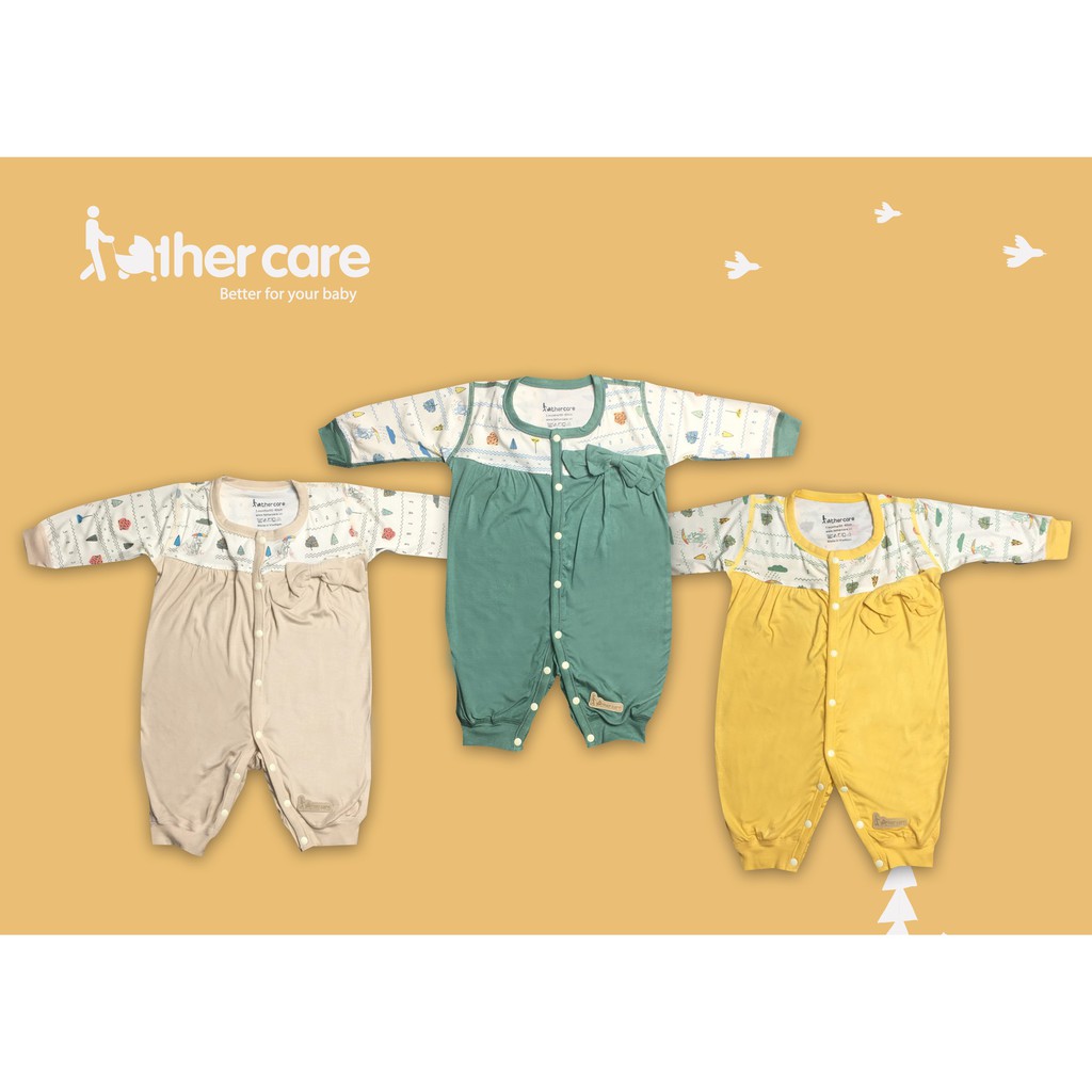 Body FatherCare sơ sinh FatherCare nơ DT - Cáo (Họa tiết - Trơn) FC863