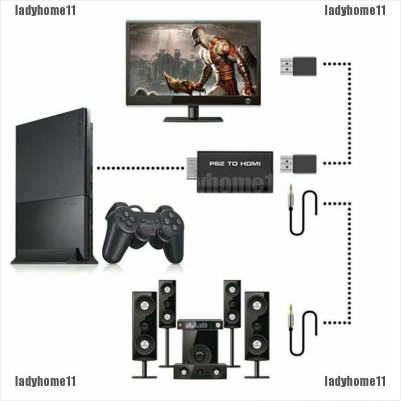 Bộ Chuyển Đổi PS2 Sang HDMI Có Cổng Ra Âm Thanh 3.5mm US Kèm Phụ Kiện Cho Màn Hình HDTV