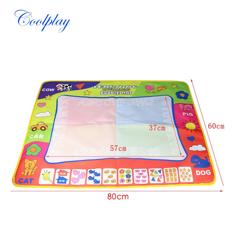 Thảm vẽ Coolplay 4 màu cỡ lớn kèm 2 bút ma thuật dành cho bé