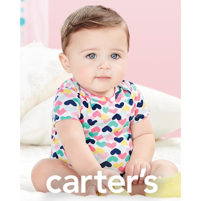 Set 5 bodysuit tay ngắn Car-tờ Auth Từ Mỹ (126H264)