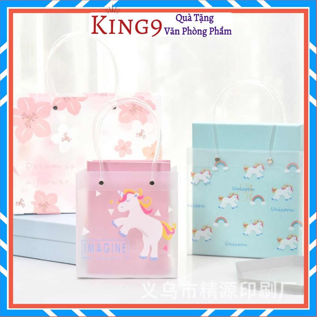 Túi đựng quà nhựa plastic trong suốt hoa văn quà tặng sinh nhật valentine phụ kiện quà tặng king9 | BigBuy360 - bigbuy360.vn