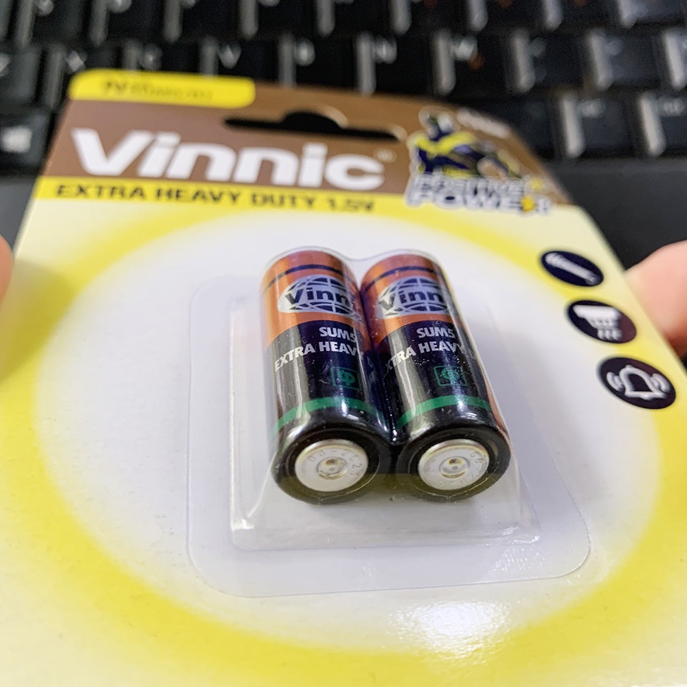 Pin Vinnic Sum5 R1 E90 1.5V chính hãng - Vỉ 2 viên DATE MỚI NHẤT