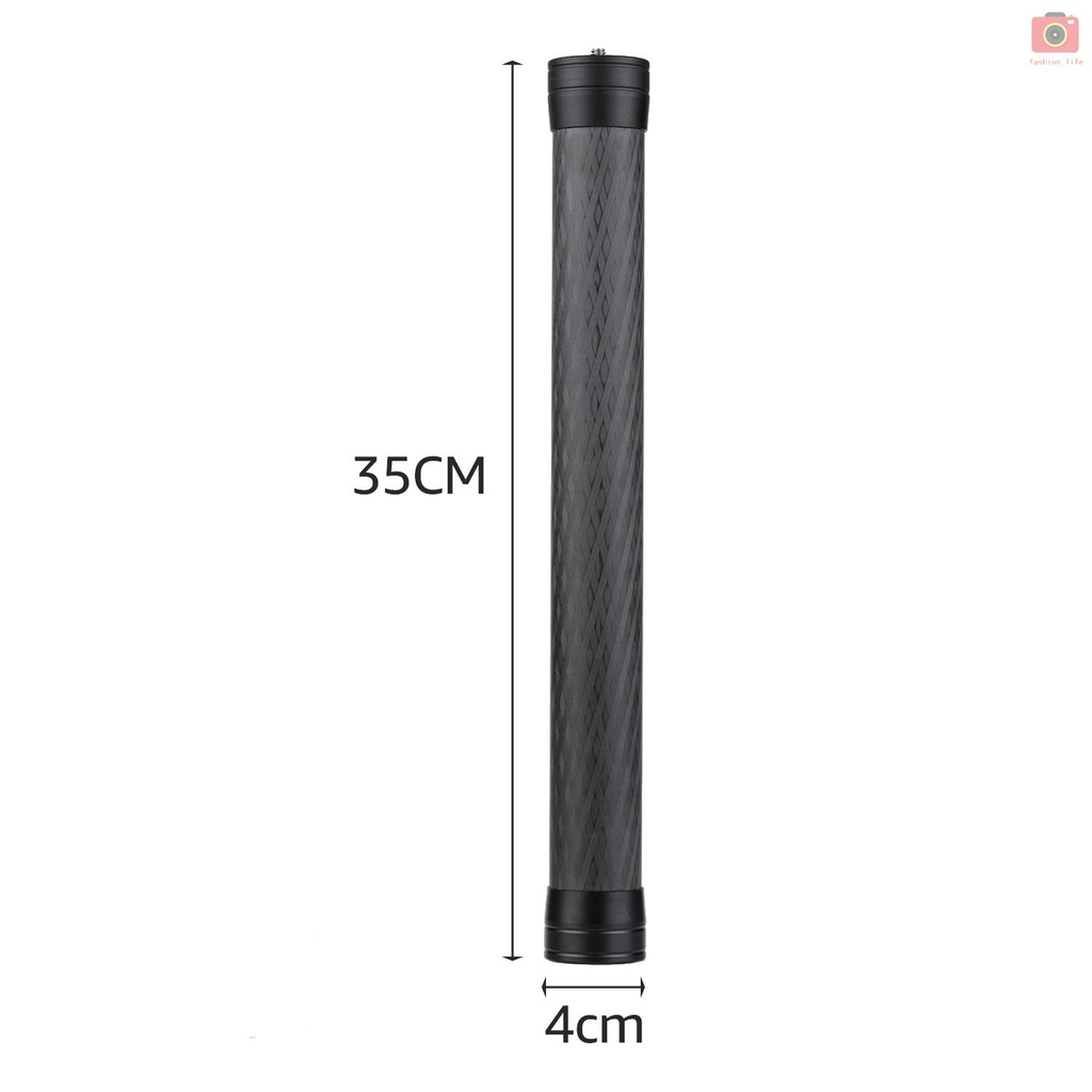 Thanh nối dài tay cầm chống rung bằng sợi Carbon với ốc vít 1/4 Inch thông dụng cho máy ảnh DSLR SLR | BigBuy360 - bigbuy360.vn