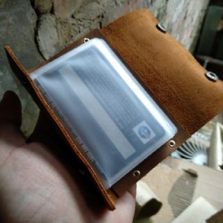 Bao da đựng thẻ , vé xe , tiền lẻ