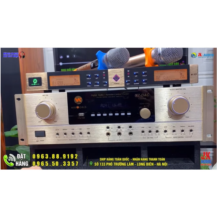 Đẩy liền vang Weeworld X7 DAC Gold Limited