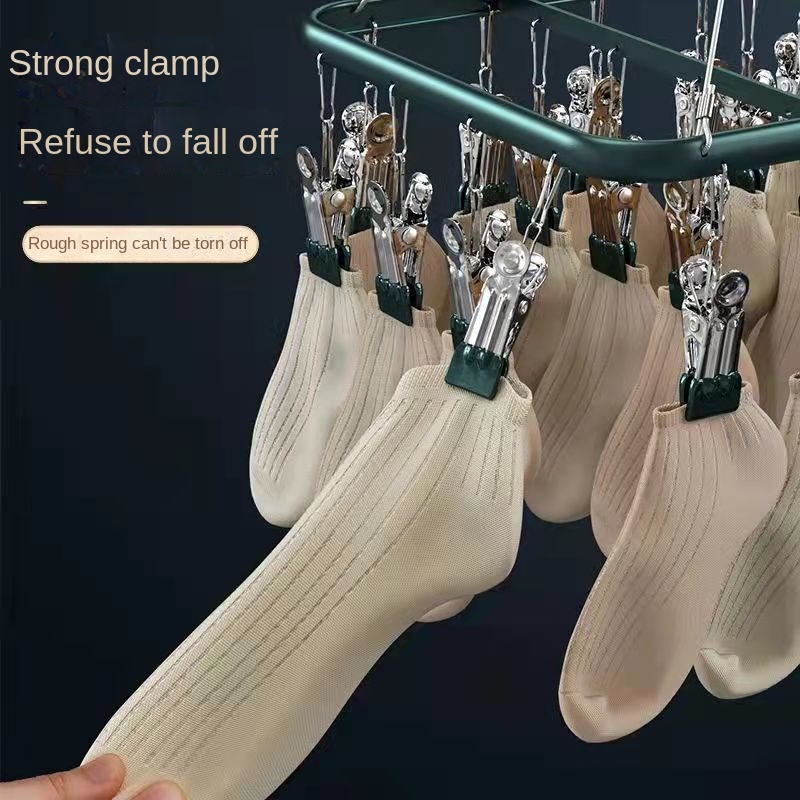 Móc Phơi Vớ 26 Kẹp Bằng Hợp Kim Nhôm