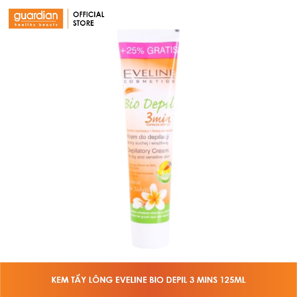 Kem tẩy lông hữu cơ 3 vùng Eveline Bio Depil 125ml | BigBuy360 - bigbuy360.vn