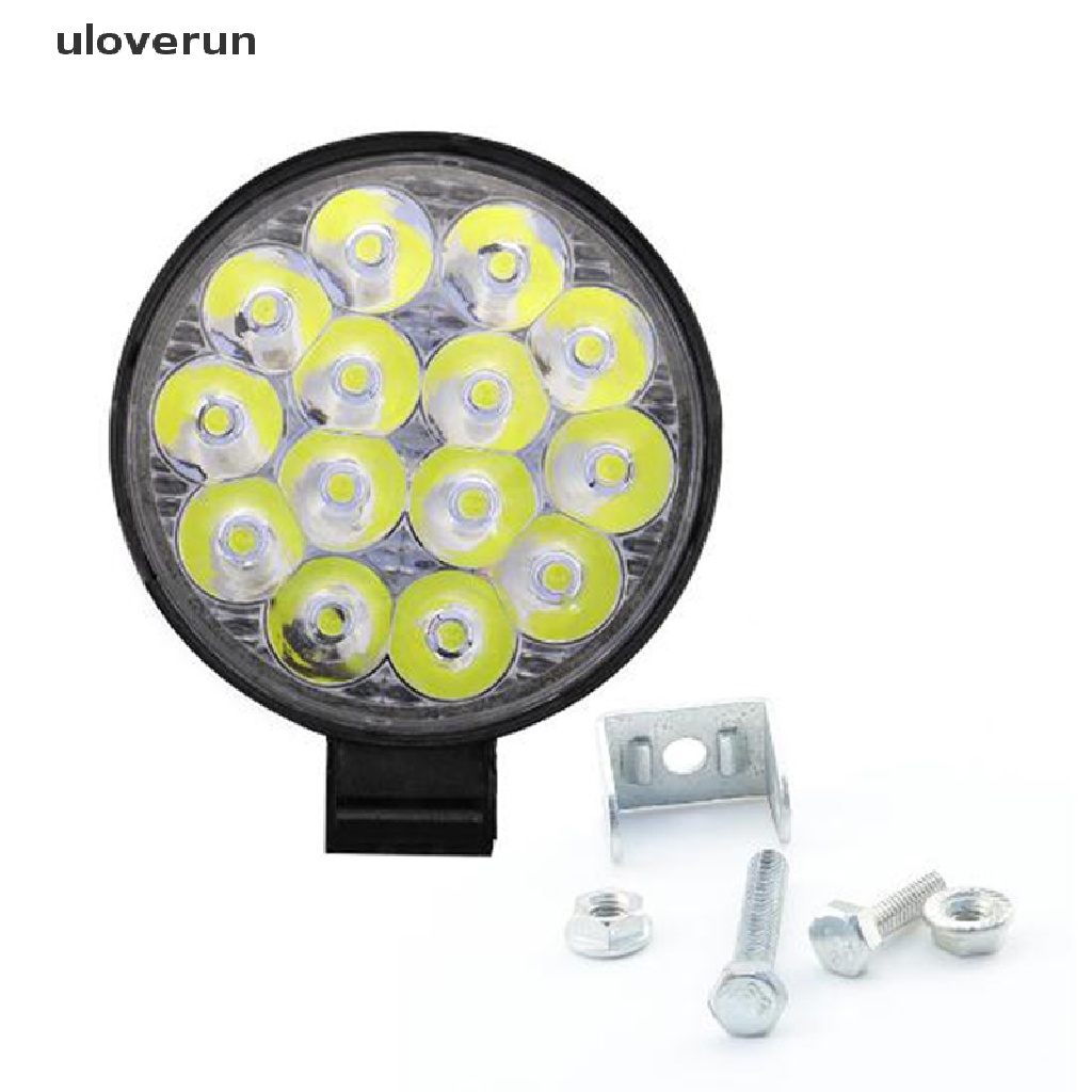 1 Đèn LED Tròn 42W 14 Bóng Phá Sương Mù Cho Xe Tải SUV ATV