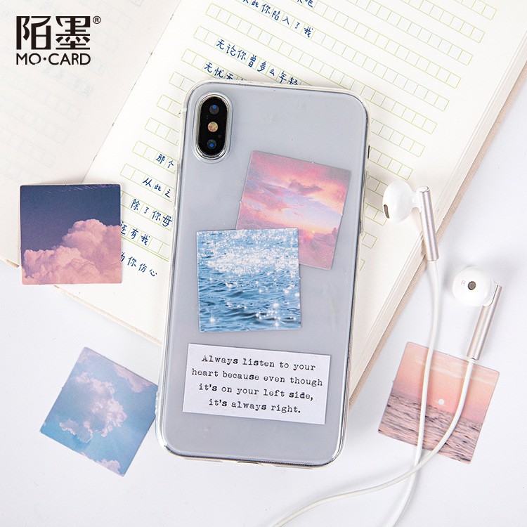 Sticker chủ đề Khung Cảnh Bầu Trời - Hộp 46 miếng dán trang trí sổ tay Bullet Journal - M025