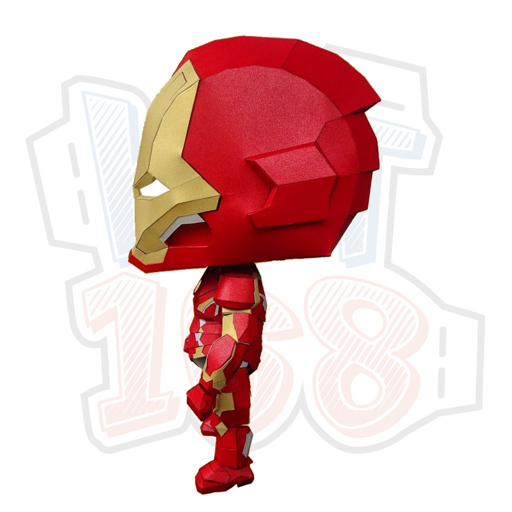 Mô hình giấy Marvel Avengers chibi Robot Iron Man Mark 43