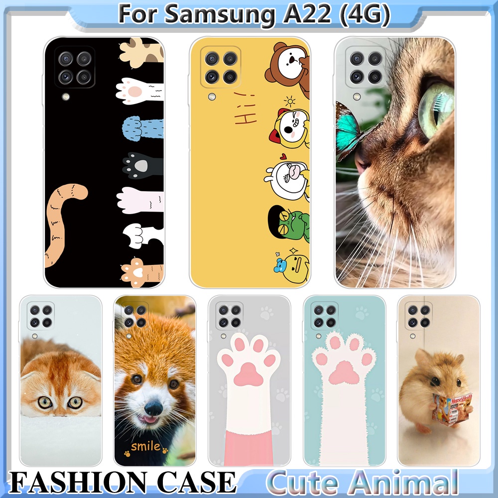 Ốp Lưng Điện Thoại Silicone Tpu Thiết Kế Đáng Yêu Cho Samsung A22 4G