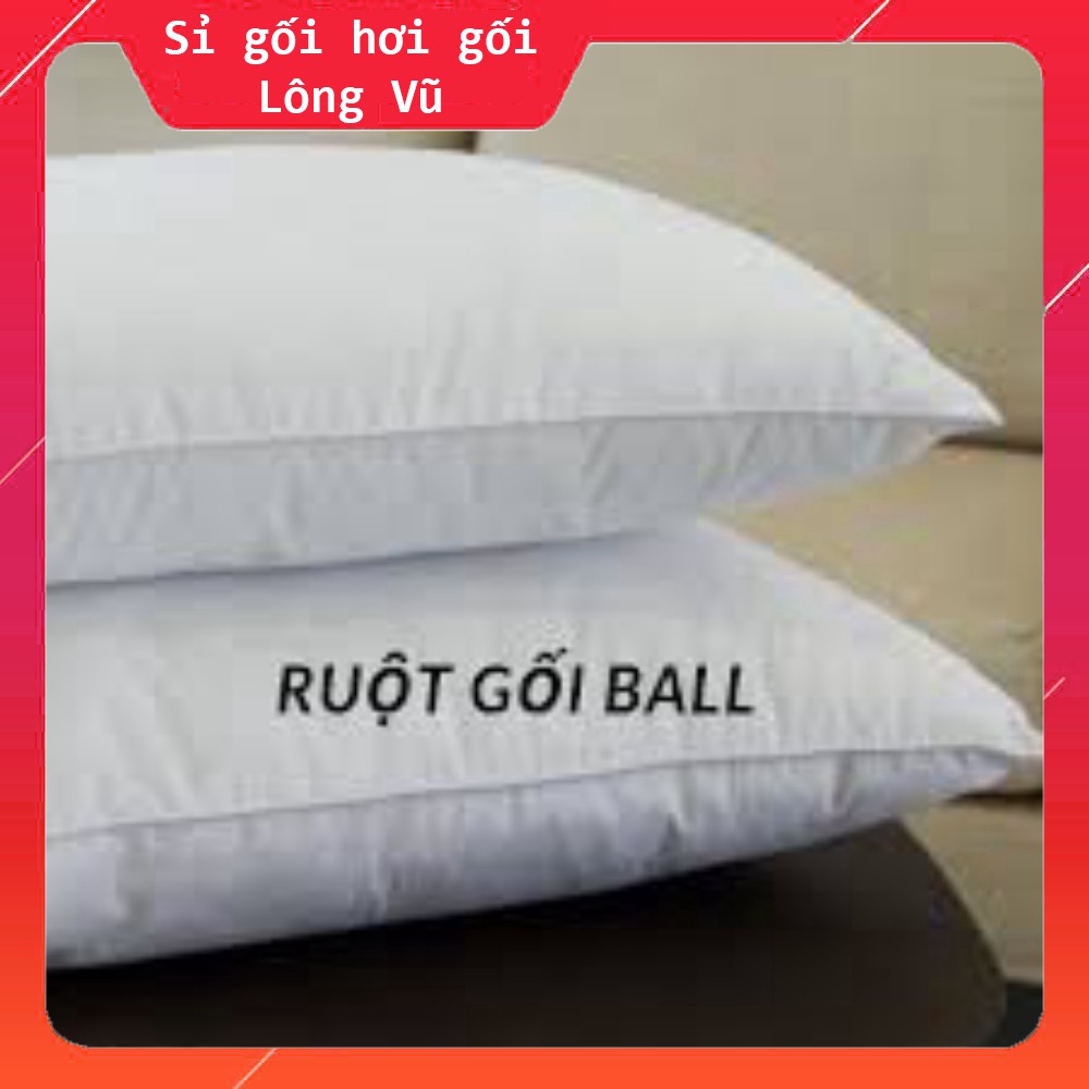 Ruột Gối Ball EDENA Kích Cỡ 45X65cm Êm Ái Sang Trọng - Sỉ Gối Hơi Lông Vũ