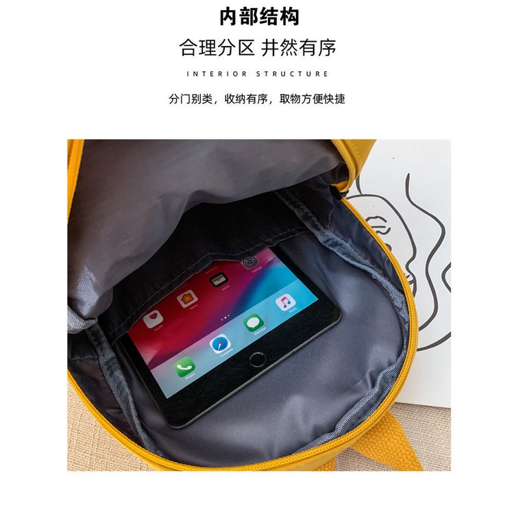 Balo Đi Học Vải canvas Họa Tiết Hoạt Hình Dễ Thương Cho Bé