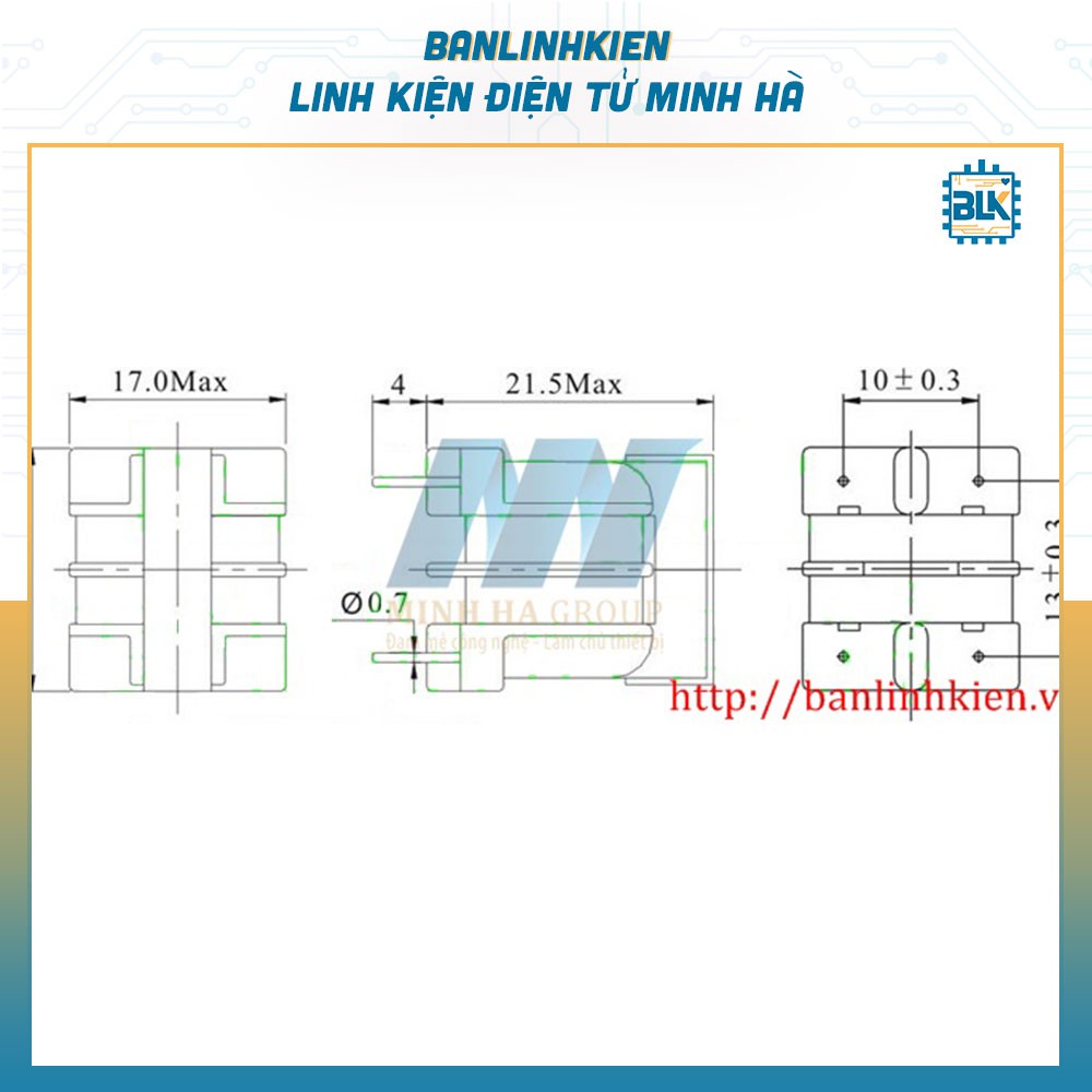 Cuộn Lọc 10MH UU10.5