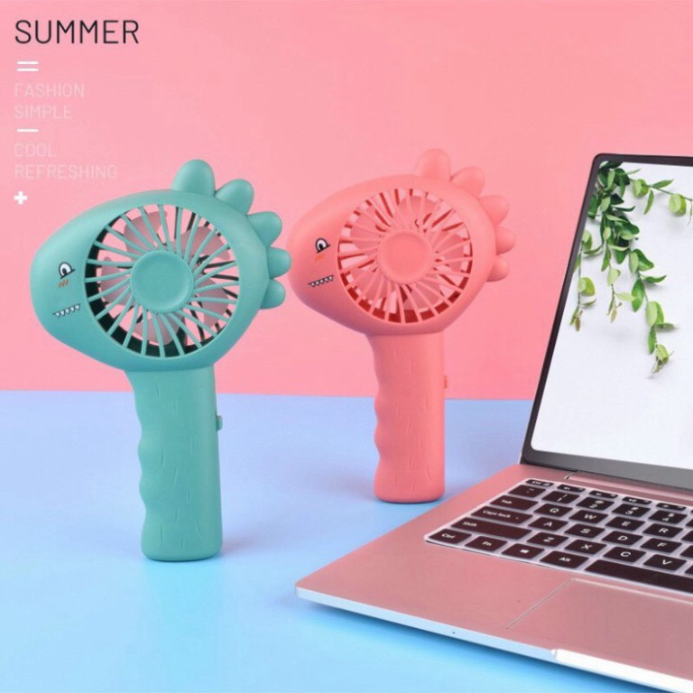 [ Hottrend ] Quạt Mini Tích Điện Siêu Dễ Thương Quạt Cầm Tay Khủng Long Sạc Pin Công Suất 4.5W Tiện Dụng | BigBuy360 - bigbuy360.vn