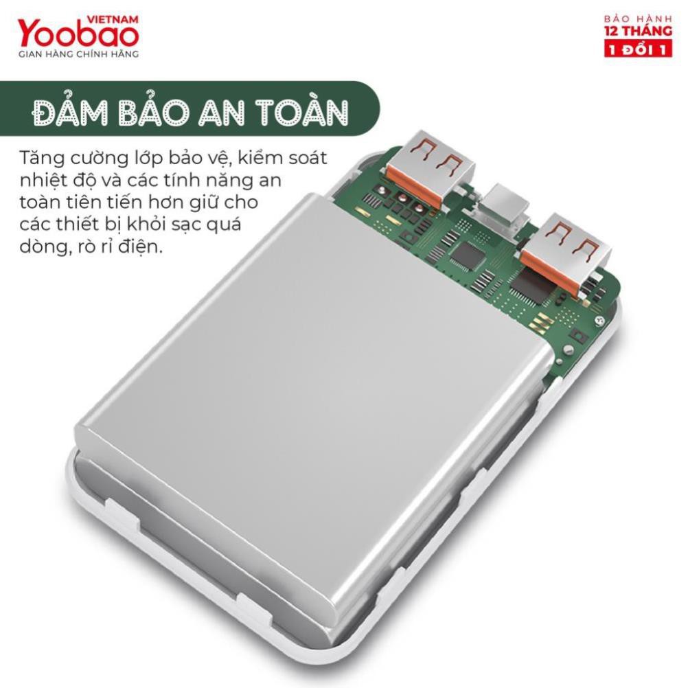 Pin Sạc dự phòng Yoobao mini 10000mAh P10W - Hãng chính hãng