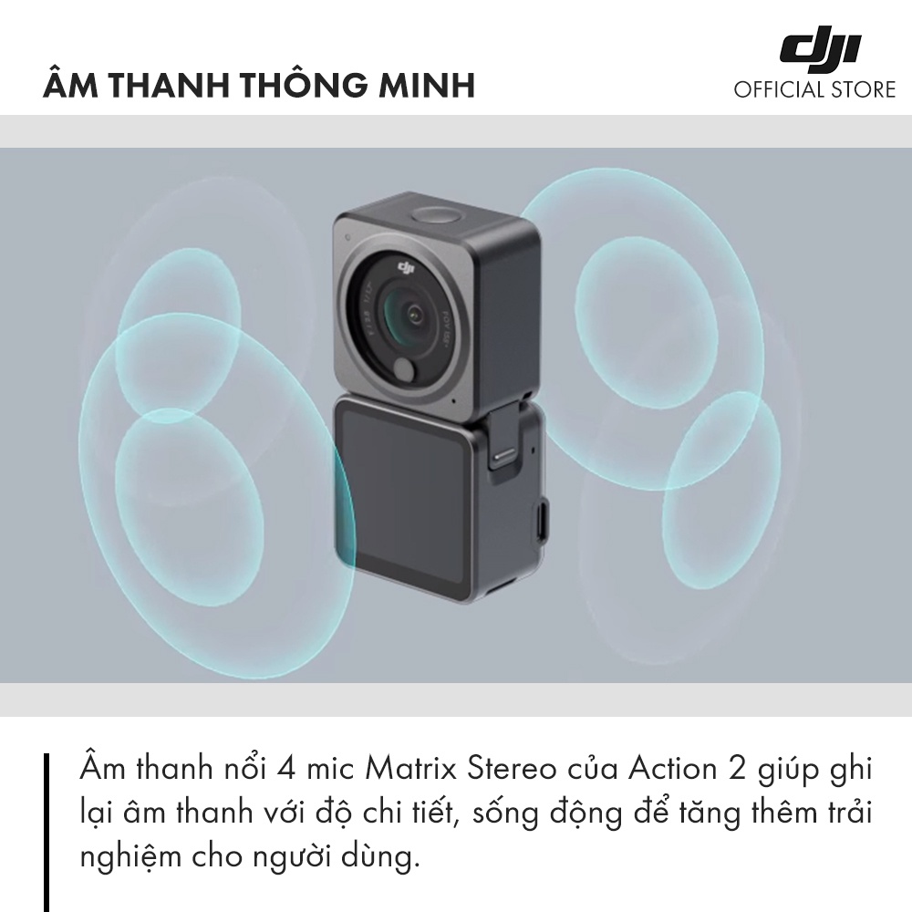 [Mã LTP200 giảm 200K đơn 699K] Máy quay hành trình DJI Osmo Action 2 | BigBuy360 - bigbuy360.vn