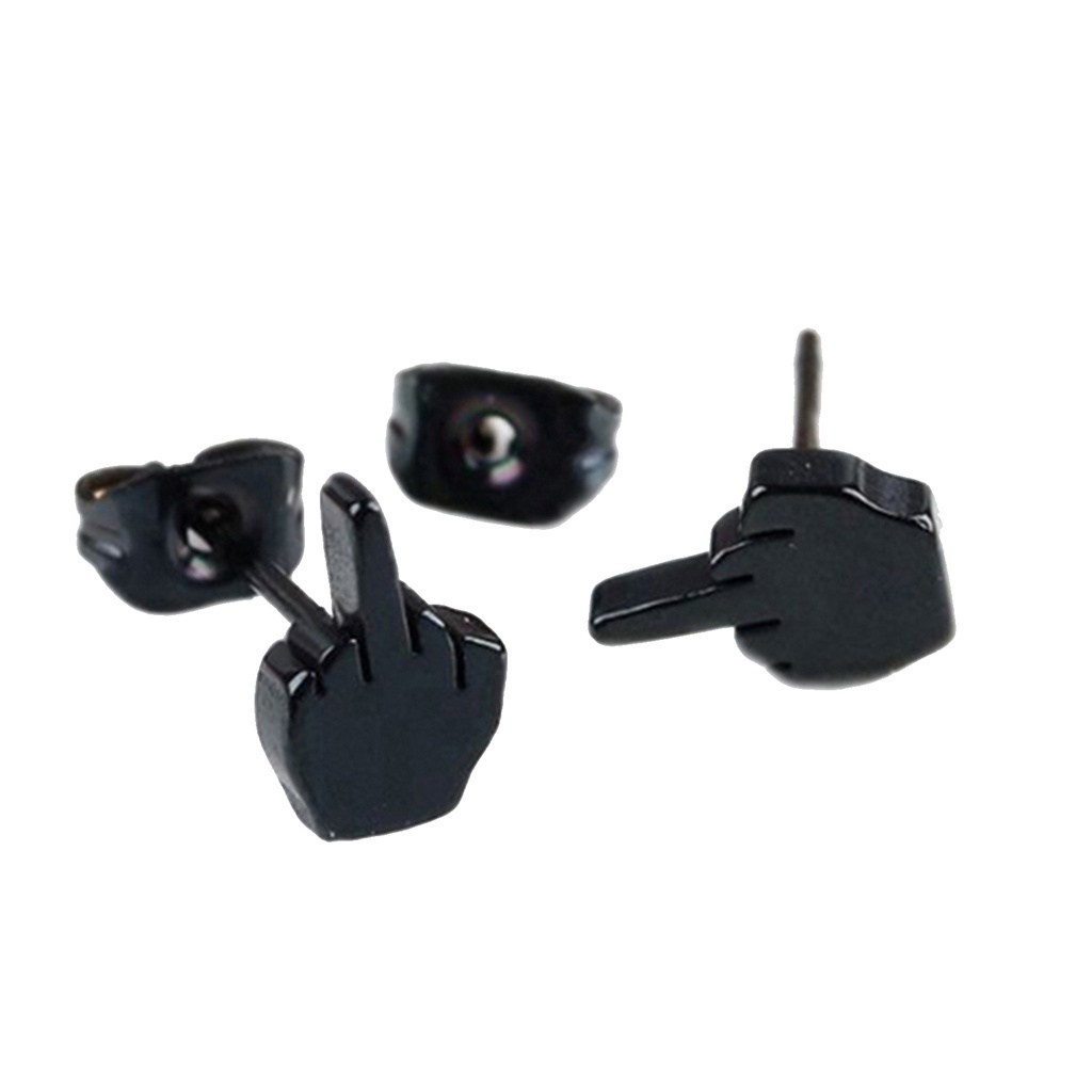 Khuyên tai hình bàn tay bằng thép không gỉ cá tính dành cho nam