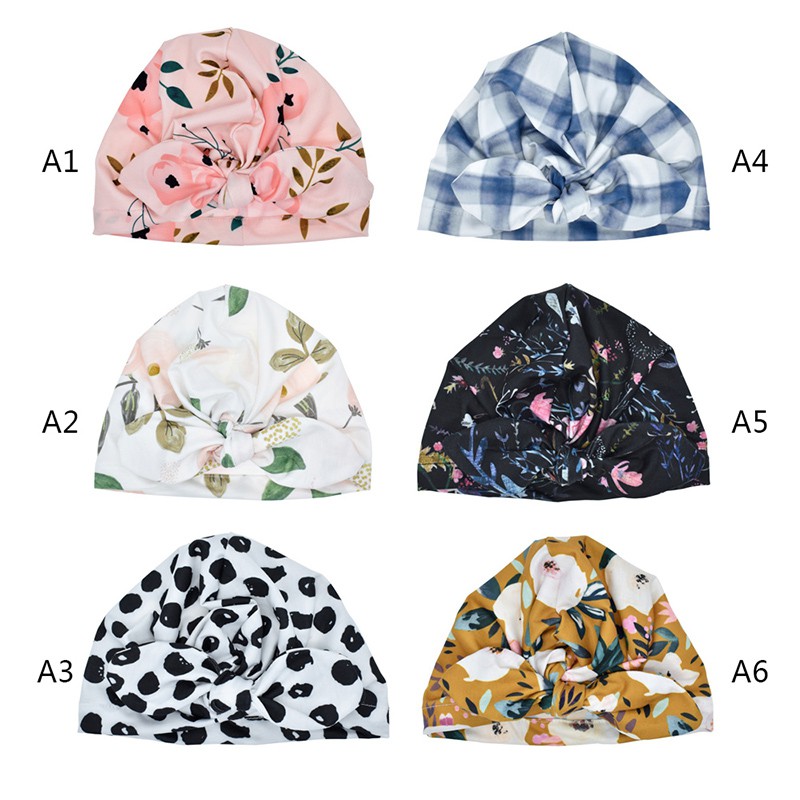 Mũ họa tiết hoa xinh xắn dành cho bé gái