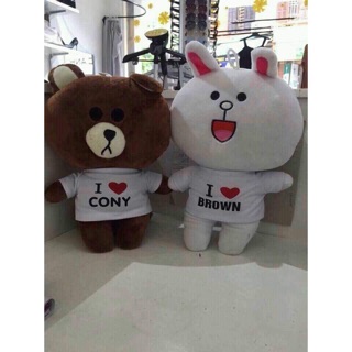 [rẻ bất ngờ 160k/1cặp] gấu bông brown-thỏ cony 40cm
