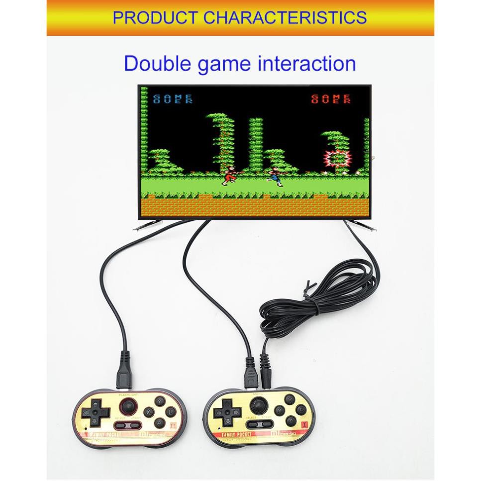 Siêu SALE [Big Sales] Bảng điều khiển trò chơi mini Máy trò chơi đôi <260 in 1 NES Classic game> ❕ .2020 [  HÀNG CHUẨN ]