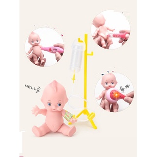 Bộ đồ chơi bác sĩ cho bé có hộp đựng có đèn, ánh sáng, búp bê, cá heo khám răng ,đồ chơi trí tuệ cho bé, trẻ em