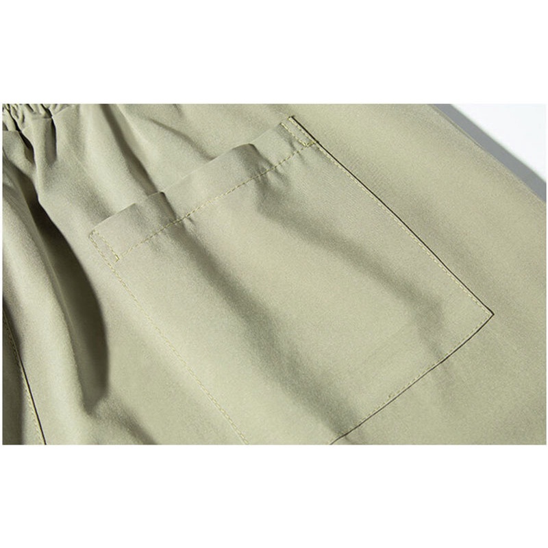 Quần Dài Dáng Rộng Chất Lụa Mỏng Màu Sắc Đơn Giản Thời Trang Mùa Hè Cho Nam