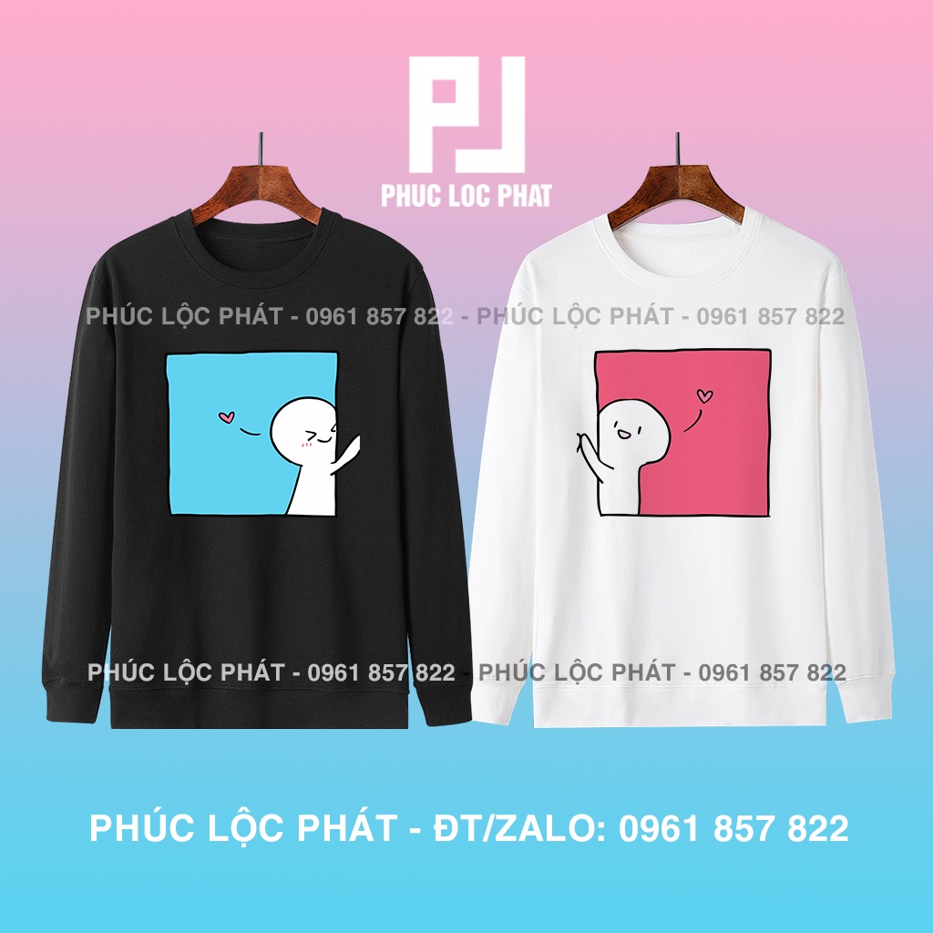 ÁO ĐÔI THU ĐÔNG SWEATER ĐÔI TAY DÀI SIÊU DỄ THƯƠNG