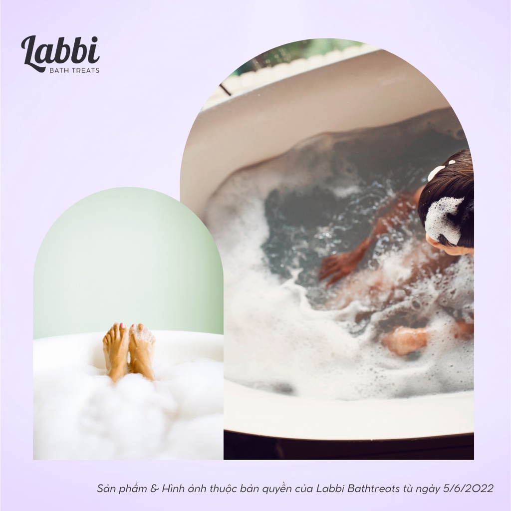 Bánh siêu tạo bọt bồn tắm SPRING CLOUD [Labbi] Bubble Bar